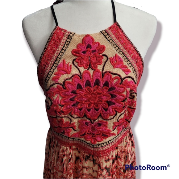 🎉3xHP🎉RARE NWOT FP Embroidered Chiang Mai Maxi Dress - Picture 7 of 15